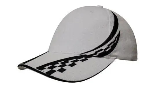 Headwear Checker Embroidery & Sandwich Cap X12 - 4076 Headwear Professionals